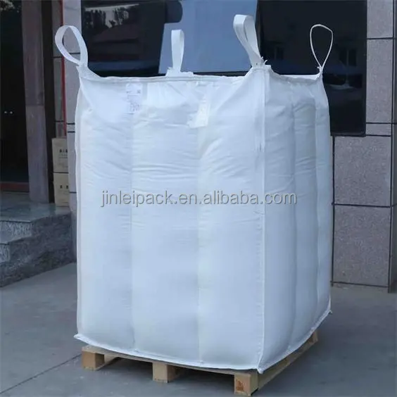 Bolsa de PP para carga de montacargas, bolsas jumbo de plástico de 1500kg, bolsas a granel FIBC reciclables, refuerzo interno para uso químico/agrícola