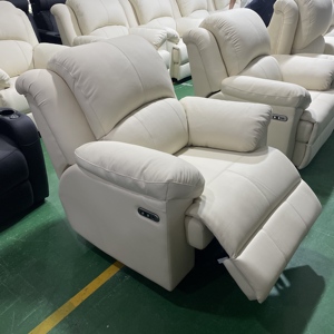 Moderner bequemer elektrischer Liege sofas tuhl aus echtem Leder Multifunktion ale Heimkino-Theater möbel - Product Image 3
