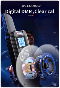 Henglida F711 Digitalradio 2W Funkgerät Enhanced Encryption 128CH Walkie Talkie