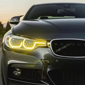 Tupusi צהוב הוביל אור היום פועל אור עבור bmw f30 f31 16-18 ידנית לוח ידני לוח ידני מלאך עיניים צהוב מכונית אביזר