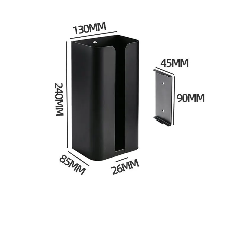 Soporte magnético de succión TXL593 para refrigerador de cocina, bolsa de basura, caja de almacenamiento, estantes de almacenamiento de papel tisú magnético para el hogar