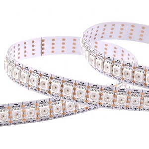 SK9822 Double Signals DC5V SMD5050 RGB 144LEDS/M 12mm Width 34w/m Dream Color Addressable Digital Pixel Magic <strong>LED</strong> Strip Light