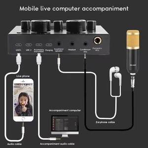 Juego de tarjeta de sonido BM800 V8, micrófono condensador de Audio profesional, micrófono de estudio para cantar para Karaoke, Podcast, grabación en vivo - Product Image 6