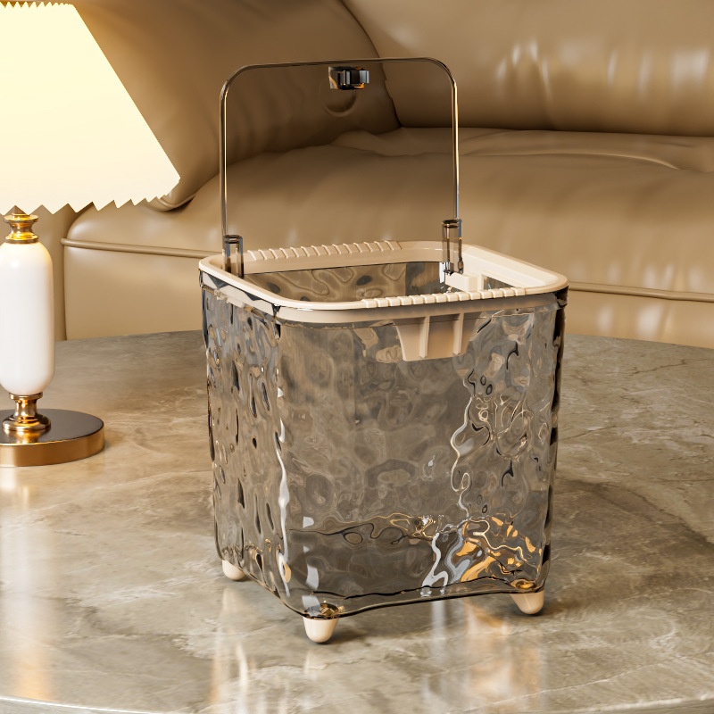 Couverture de bombe à ondulation d'eau de luxe légère grise-grande