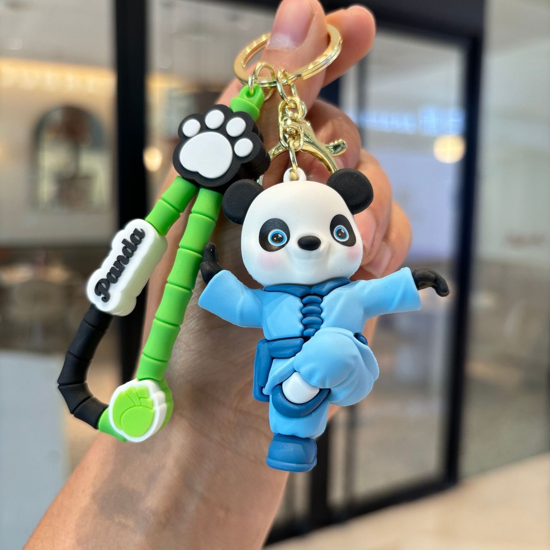 Panda keychain-kung fu