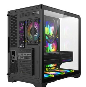 Hoch leistungs großhandel OEM Computer gehäuse Gaming Case PC Desktop RGB Schrank für PC Full Black Farbe