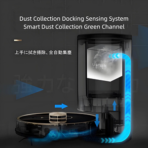 日本3合1湿式吸尘器机器人扫地拖地自动安装塑料陀螺仪户外使用电池 - Product Image 5