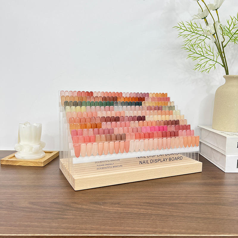 wood base + 10 colour cards + digital stickers (with nail tips)