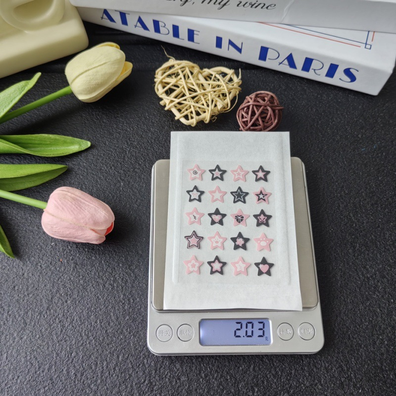 Black and pink stars