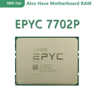 EPYC <strong>CPU</strong> 7702P 32-Cores 64-Threads <strong>2.0</strong> GHz 64MB 200W SP3 64C/128T Processor Work for Supermicro Motherboard Single DDR4-2666 - Product Image 2