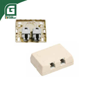 GETEKnet ODM OEM 2 porta scatola di connessione di rete con AVANA Keystone Jack di telecomunicazioni - Product Image 6
