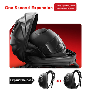 Werbeartikel App Programmierung Bluetooth Control Hard shell Motorrad Wasserdichter Rucksack mit Augen LED-Bildschirm zum Verkauf - Product Image 3