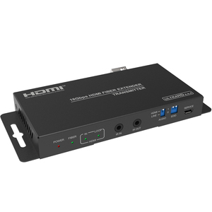 18Gbps <strong>HDMI</strong> Over Optical Fiber Extender with Audio Extracting Supports Loop <strong>Output</strong>, Audio Embeding and EDID Function - Product Image 4