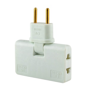 Adaptador de enchufe de extensión plegable 3 en 1, adaptador de CA giratorio de 2 puntas, Mini convertidor de enchufe giratorio, extensor de toma de corriente de pared - Product Image 1