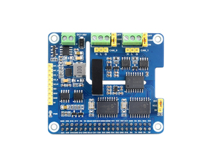Waves hare 2-Kanal isolierter CAN-Bus-Erweiterungs-HUT für Raspberry Pi, stapelbares Design zum Erweitern mehrerer CAN-Kanäle - Product Image 3