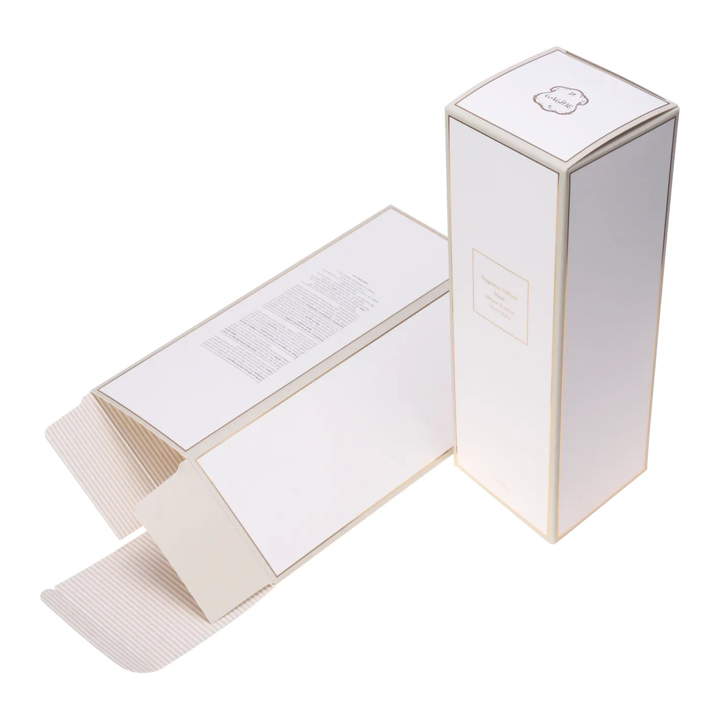 Perfume cosmético reciclar eco friendly personalizado impressão caixa de papel