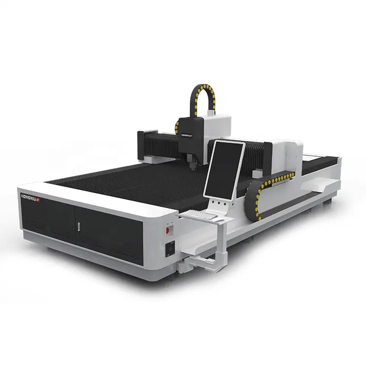 Hongniu 레이저 오픈 테이블 유형 3000*1500mm 가장 많이 판매 3kw 6kw cnc 섬유 레이저 절단 금속 기계