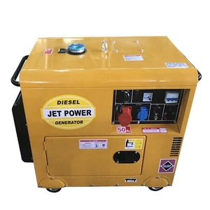 ポータブル5KVAディーゼル発電機セット無声タイプATS低騒音空冷220Vブランドエンジン5KW定格電力