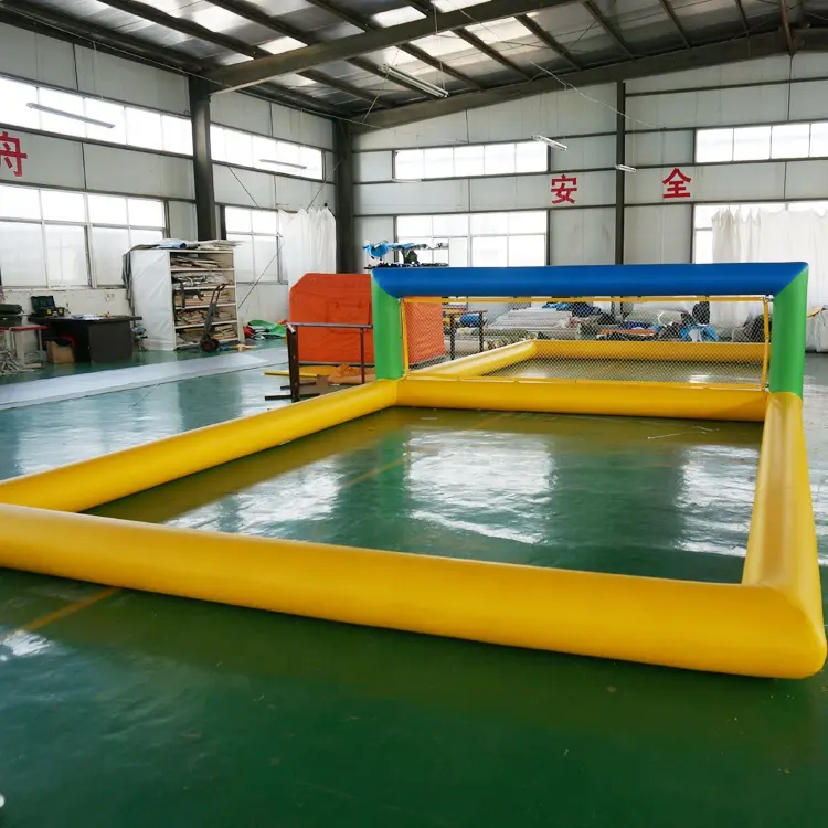 Commercial Grade Outdoor Water Games Inflatable Beach Volleyball Court For Sale