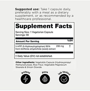 Wholesales Private Label 5-HTP <strong>Capsules</strong> Plus Serotonin Synthesizers and Cofactor B6 for Improved Serotonin Conversion - Product Image 5