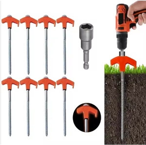 Lều Cổ Phần nhiệm vụ nặng nề 12 inch thép Lều chốt móng tay cho cắm trại - Product Image 2