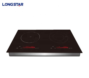 Longstar được xây dựng trong thiết kế trượt và điều khiển cảm ứng nhanh chóng sưởi ấm cảm ứng nồi với 2 Burner - Product Image 3