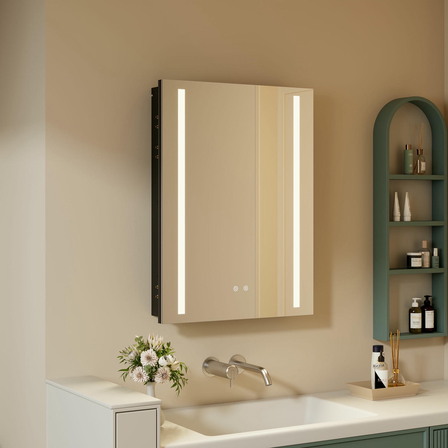 Armoire de salle de bain à miroir LED DP-BJ20A-1