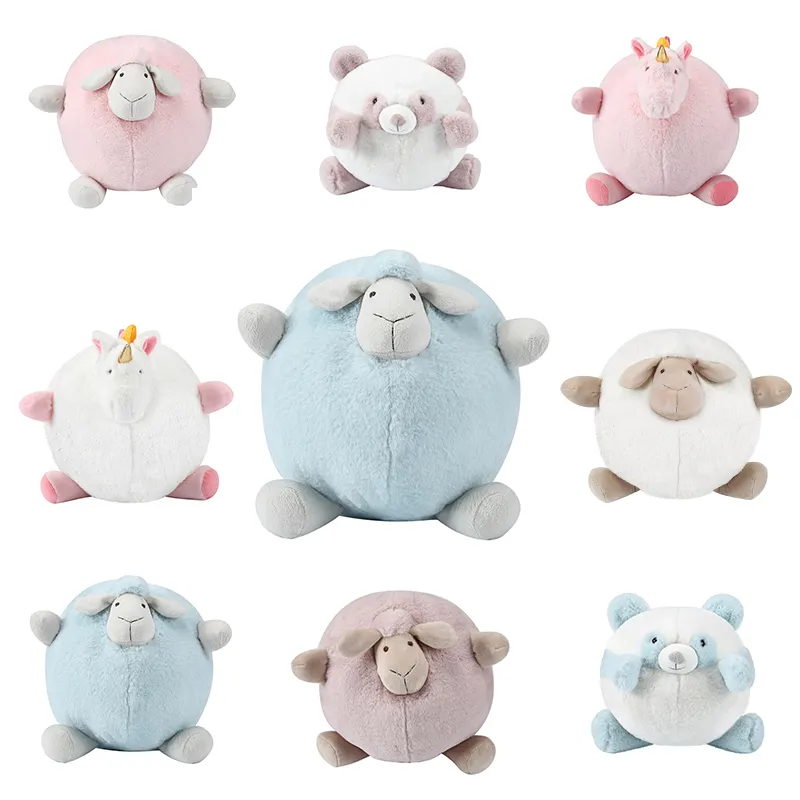 Ready To Ship lamb Stuffed Plush Toys Sheep Wholesalers Soft Baby Unicorn Anime Plush Dolls Panda animals Custom Plush Toys