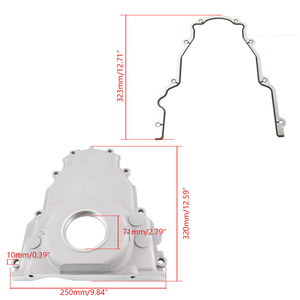 LS Gen 3 4.8L 5.3L 5.7L 6.0L用10ANターボオイルドレンフィッティング付きタイミングカバー - Product Image 3
