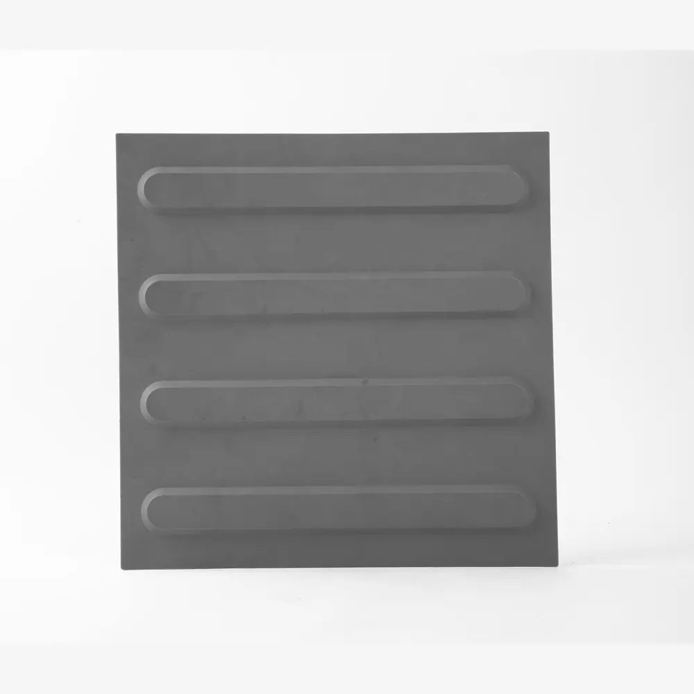Placa indicadora táctil de poliuretano, pavimento antideslizante con tira de seguridad