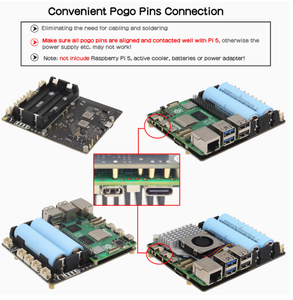Raspberry Pi 5 UPS X1201 scheda di espansione per la gestione dell'alimentazione 5 v5a uscita PD con ricarica rapida per i componenti elettronici dell'interruttore senza soluzione di continuità - Product Image 4