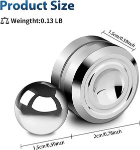 Fidget Spinner Từ Quỹ đạo Bóng Fidget Trượt Đồ Chơi 360 ° Xoay Fidget Đồ Chơi Kim Loại Orbiter Cảm Giác Đồ Chơi Tay Spinner - Product Image 5