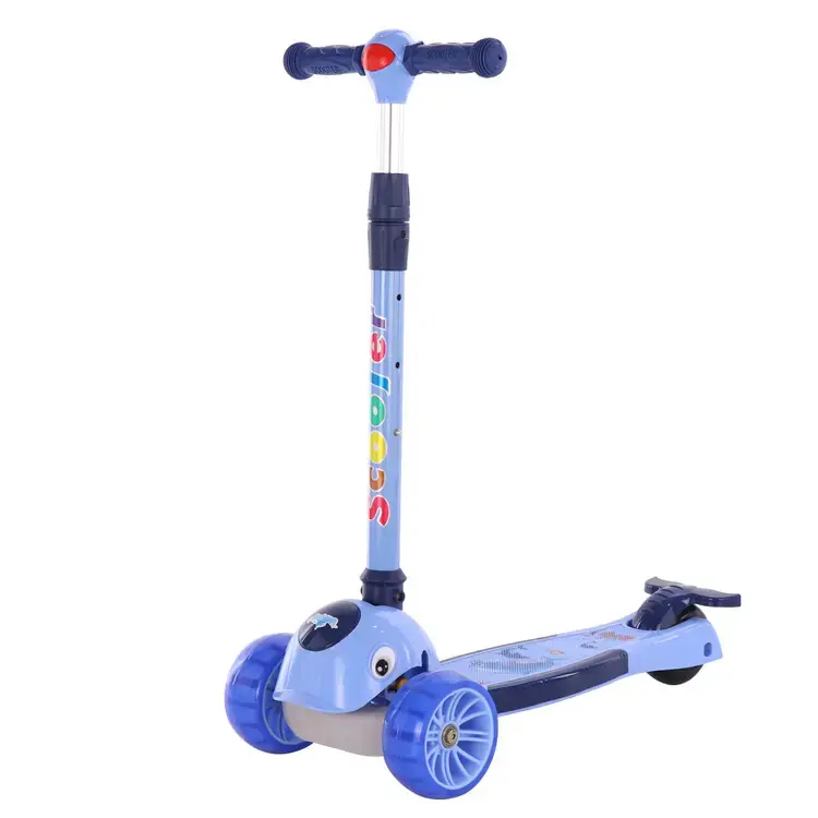 China Factory Wholesale EVA Foam Wheels Music Light Baby Scooter Two-Wheel Children's Tricycle for Kids Green Kid Tricycles
