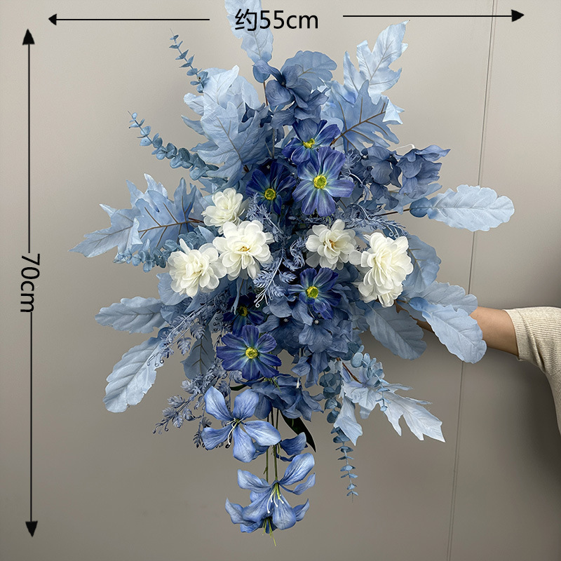 01-style blue hanging flower