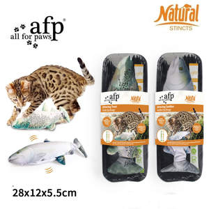 AFP-Juguete interactivo para gatos, pez con hierba gatera, movimiento eléctrico, trucha realista, pez sardina, juguete suave para gatos - Product Image 6