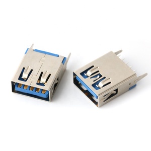 <span class=keywords><strong>USB</strong></span> 3.0母连接器180度9针15.0毫米浸胶<span class=keywords><strong>usb</strong></span> smt 3.0扁平母连接器