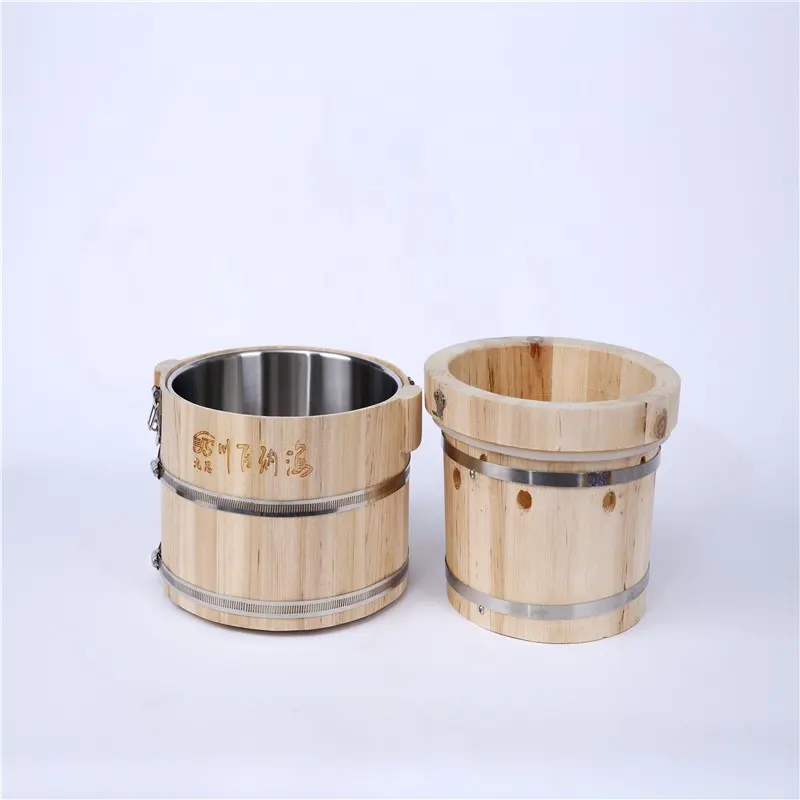 ขายร้อน Solid Cedar Wood Barrel สำหรับขายส่ง