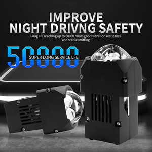 Otomotiv aydınlatma sistemi 1.6 inç <span class=keywords><strong>LED</strong></span> far H4 yüksek düşük işın Matrix lazer far ampulü Bi <span class=keywords><strong>Led</strong></span> projektör Lens TOYOTA için