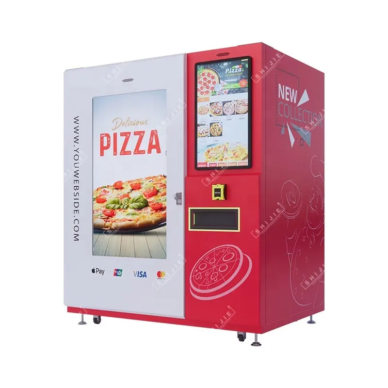 APAN-máquina expendedora de pizza para comida caliente, dispositivo automático para calentar comida rápida las 24 horas