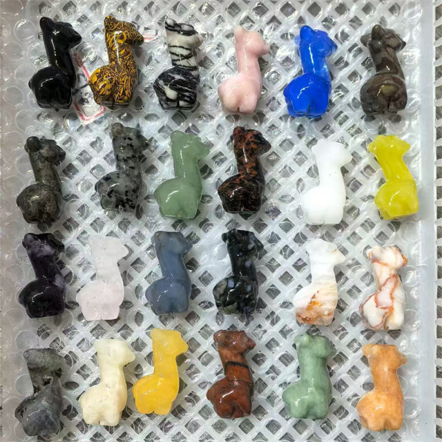 mix Carving Crystal alpaca Figurines
