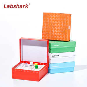 Labshark 100コンパートメントセル凍結保存ボックス防水1.82ml実験用紙サンプル保存ボックスフリップ蓋付きラボ用品