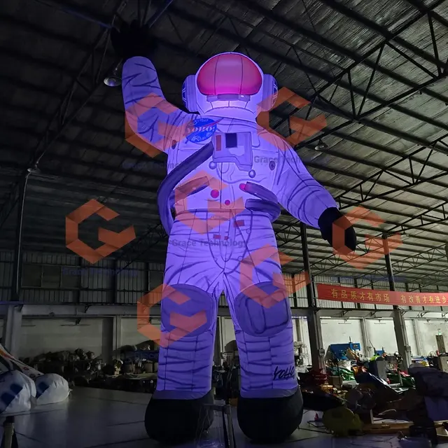 Outdoor Advertising Inflatable Astronaut Model with LED Lights, Custom Inflatable Spaceman for Decoration