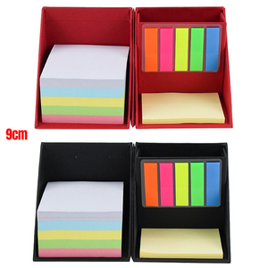 Promocional Multicolor plegable Sticky Note Memo Set Cube en Kraft Paper Cube Memo Pad Box Pen Holder con Post and Pads Office - Product Image 3