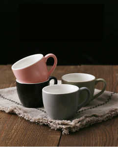 6PCS/Set 100ml Porcelain <strong>Cups</strong> for Coffee Tea Espresso Microwave Dishwasher Safe Modern Home Kitchen Drinkware Small Ceramic Mugs - Product Image 3