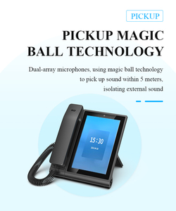Teléfono IP de calidad utilizado en la oficina en el hogar, sistema Android de 8 pulgadas, videollamada, pantalla grande, inalámbrico, sin tarjeta SIM, teléfono Android SIP de escritorio - Product Image 4