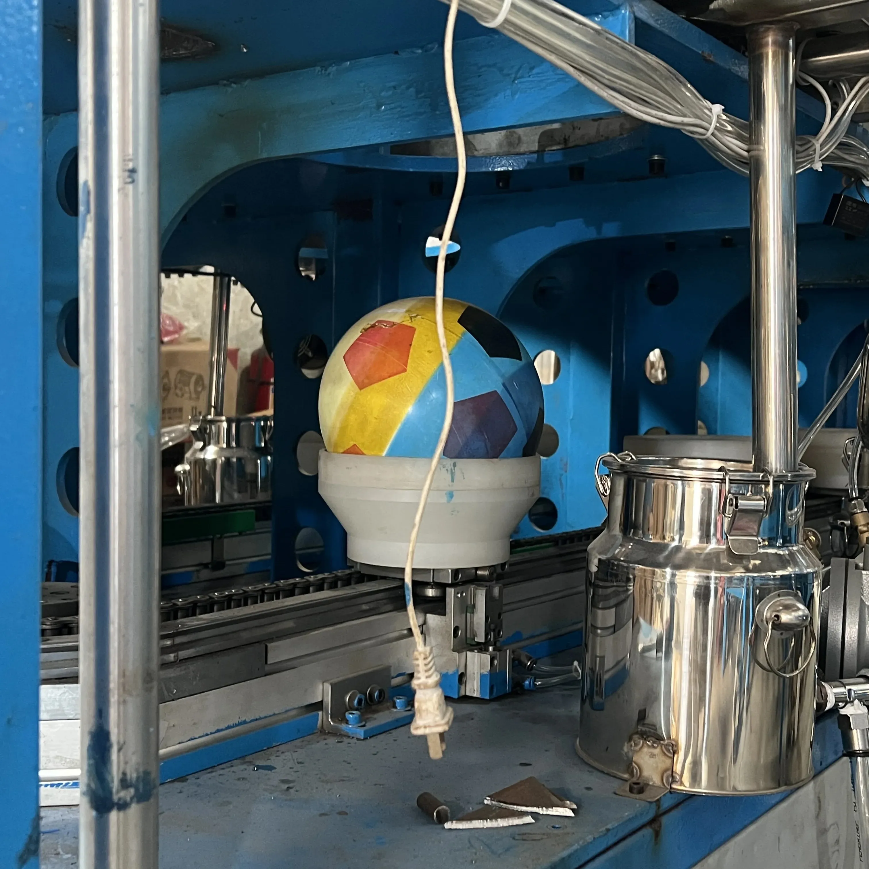 तनाव गेंदों मोनोक्रोम कोला मशीन स्वचालित pvc बॉल पैड प्रिंटिंग मशीन