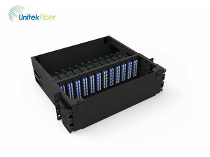 光ファイバーパッチパネル3U288ポートMPOファイバースプライスパネル、12x24コアMPOカセット光分配フレーム付き - Product Image 2