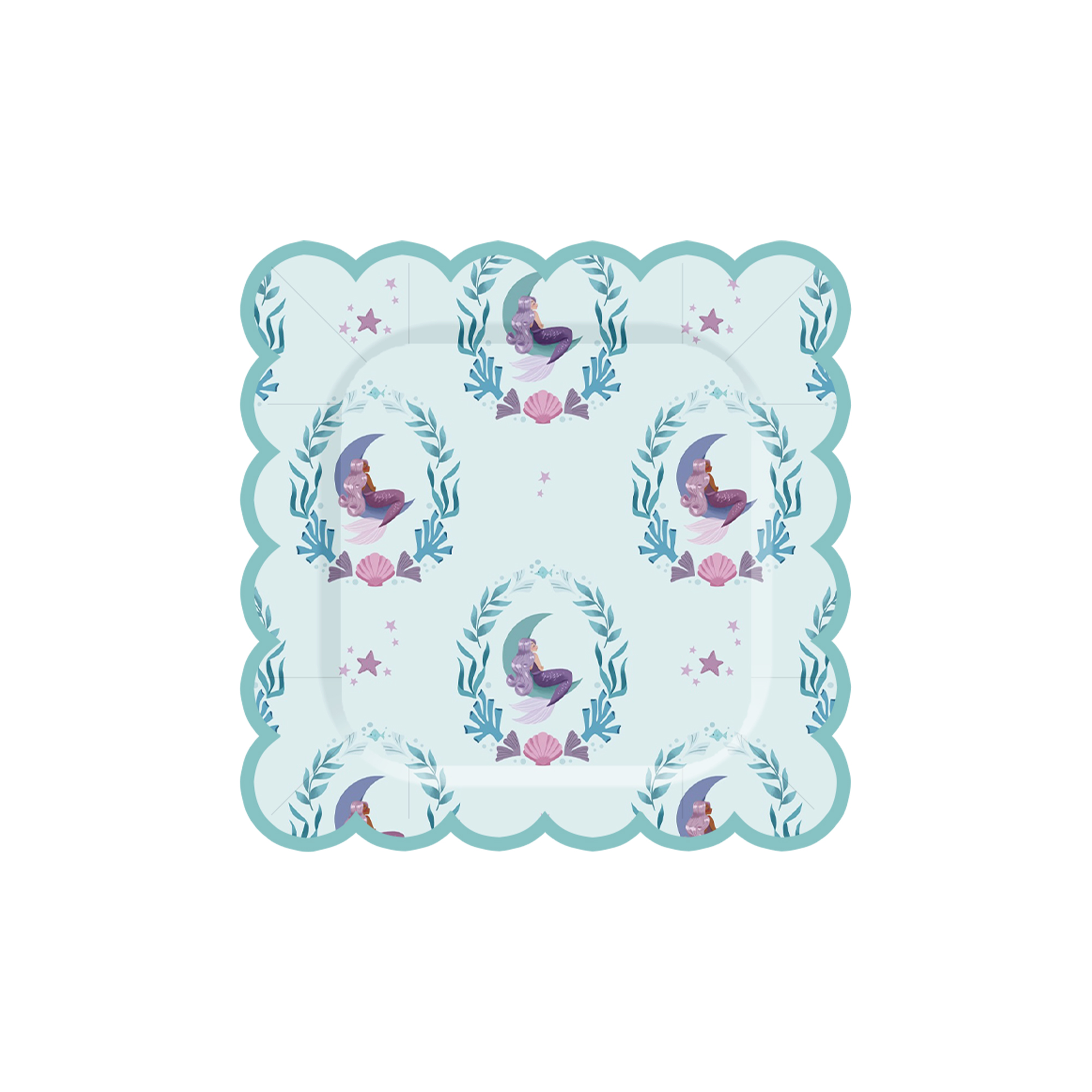 Assiette en carton de 8,5 pouces * 8 pièces