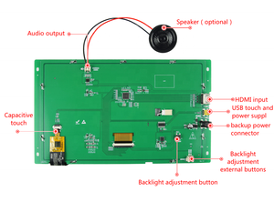 Scheda di risoluzione DACAI 10.1 pollici 1024x600 Display LCD TFT Raspberry pi Highlight CTP - Product Image 5