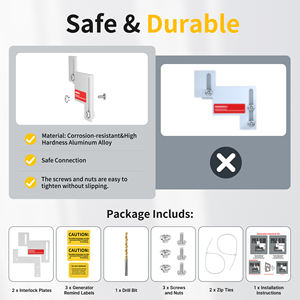 Cutler Hamer Uitdager Br & Ch Serie 150-200 Versterkerpanelen 1 1/4 Tot 1 1/2 Inch Ruimte Stalen Generator Interlock Kit - Product Image 5